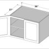Cyber Grey - 27" Deep Bridge Cabinets