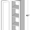 Cyber Grey - 42" High Single Door Wall Cabinet