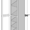 European White Oak — 18" Utility Cabinets-2 Doors