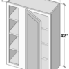 European White Oak — Blind Wall Cabinet