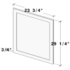 European White Oak — Dummy Doors 24"