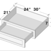 European White Oak — Knee Drawer