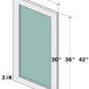 European White Oak — Wall Cabinet Glass Door