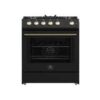 Forno Leonardo Espresso 30-Inch Black Gas Range