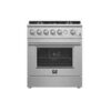 FORNO Giovanni 30-inch Gas Range Stainless Steel