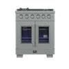 Forno Capriasca 30-Inch Freestanding French Door Gas Range