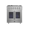Forno Massimo 30-Inch Freestanding French Door Gas Range