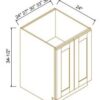 Pebble Gray BASE FULL HEIGHT DOOR