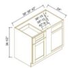 Classic White - Blind Corner Base Cabinet