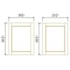 Shaker Jade Green BASE FINISH DECO DOOR PANEL