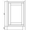 Inset Truffle Brown BASE FINISH DECO DOOR PANEL