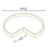 Shaker Gray Finish WOODEN SPINNER INSERT Î¦26 5/16" FOR LAZY SUSAN 33" / 36" (APPLICABLE WITH BER33 & BER36)