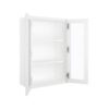 Bristol Linen Wall Open Frame Glass Door Cabinet 24"W x 36"H