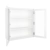 Bristol Linen Wall Open Frame Glass Door Cabinet 30"W x 36"H