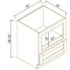 Shaker Jade Green MICROWAVE BASE CABINET