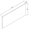 Inset Origami White BASE FINISH SKIN PANEL