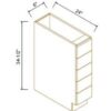 Shaker Jade Green - Spice Rack Base Cabinet