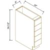 Escada White - Spice Rack Base Cabinet