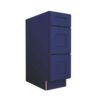 BSH - Navy Blue Shaker Three Drawer Base Cabinet