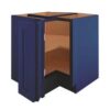 BSH - Navy Blue Shaker EZ Reach Base Corner Cabinet