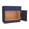 Navy Blue Shaker Vanity Sink Base Cabinet with Drawers 42"W