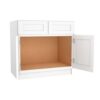 Summit Shaker White Vanity Sink Base Cabinet 36"W