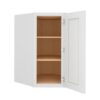 Summit Shaker White Wall Diagonal Corner Cabinet 24"W x 36"H
