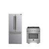 FORNO Premium 2-Piece Kitchen Bundle - Capriasca 30" Stainless Steel Range