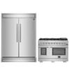 FORNO Premium 2-Piece Kitchen Bundle - Capriasca 48" Stainless Steel Range Forno Maderno 2-28 "