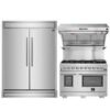 FORNO Premium 3-Piece Kitchen Bundle - FORNO Capriasca 48" Freestanding Gas Range Forno Gallipoli 30"