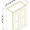 Charcoal Black Shaker WALL CABINET