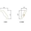 Shaker Gray Finish CROWN MOLDING