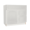 CMWS - Craftsman Off-White Shaker Vanity Sink Base Drawer Right Cabinet