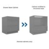 Convert Drawer Base Cabinet to Microwave Base Cabinet