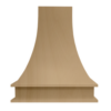 Craftsman Natural Shaker Arch Hood 30" with Fan and Liner
