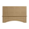 Lightly Stained Natural Square Hood 48" with Fan and Liner