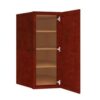 Charleston Cherry Wall Diagonal Corner Cabinet 27"W x 42"H x 15"D