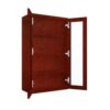 Wall Glass Door Cabinet with Finished Interior 24" x 42"