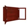 Wall Glass Door Cabinet with Finished Interior 36" x 30"