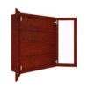 Wall Glass Door Cabinet with Finished Interior 36" x 42"