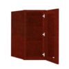 WMDC2436GDFI - Wall Diagonal Mullion Glass Door Cabinet with Finished Interior 24" x 36"