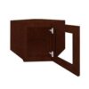 WDC2412BGFI - Wall Diagonal Beveled Glass Door with Finished Interior