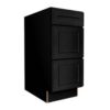 CSB - Craftsman Black Shaker 3 Drawer Base Cabinet