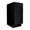 CSB - Craftsman Black Shaker Vanity Drawer Base Cabinet