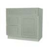 CSG - Craftsman Lily Green Shaker Vanity Sink Base Drawer Left Cabinet
