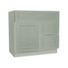 CSG - Craftsman Lily Green Shaker Vanity Sink Base Drawer Right Cabinet