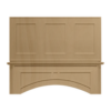 Lightly Stained Natural Square Hood 36"