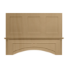 Lightly Stained Natural Square Hood 42"
