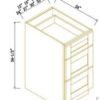 Belmont White BASE DRAWER PACK CABINET