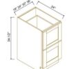 Shaker Natural Wood BASE DRAWER PACK CABINET